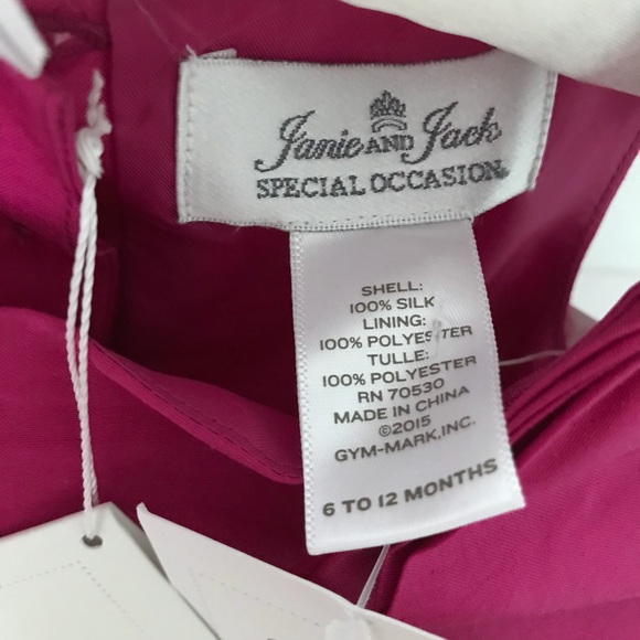 NWT Janie and Jack Special Occasion silk dress - Picture 7 of 9